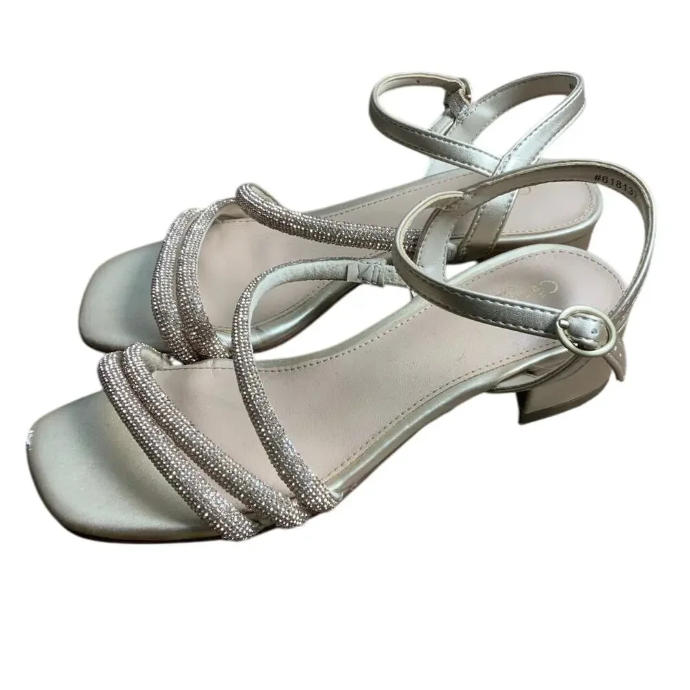Cupcake Couture Gold strappy dressy sandals size‎ 2